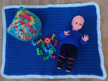 Baby - Krabbeldecke im 3D - Muster - Bild 2