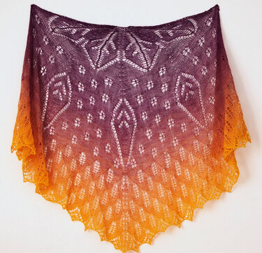 Ariane Lace shawl - Knitting
