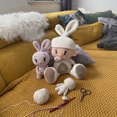 Crochet pattern - Bunny Boy & Bunny HoOppel I Easter I ENG