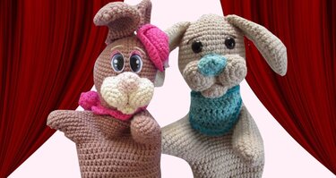Häkelanleitung Handpuppe Hase - Made by Ernst Wuschel