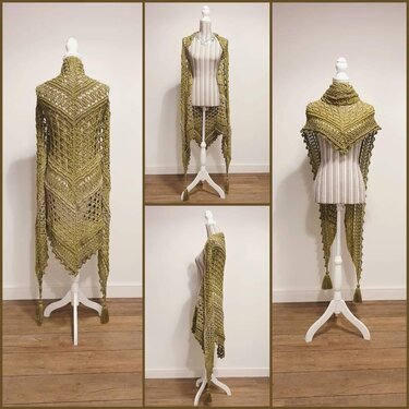 Häkelanleitung Dreieckstuch Regenwald mit interssanten neuen Mustern