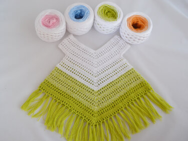 Baby Tunika - Poncho in 3 Größen * Häkelanleitung