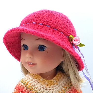 Crochet Pattern for Hats for Dolls like Paola Reina, Wellie Wisher