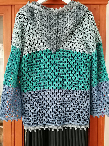 Blue Jeans Hoodie | Cardigan | 7 sizes | Crochet Pattern