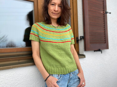 Basic Summer Shirt, Top, Sweater "Choose your Colors" – 8 sizes – easy - Knitting