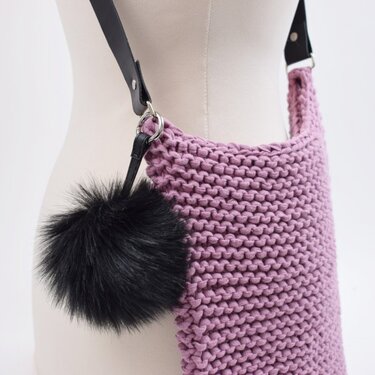 Rechtsgestrickte Tasche - Stricken