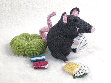 Häkelanleitung Leseratte