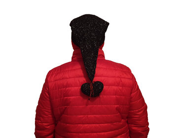 Zipfelmütze mit Herz-Bommel zum Auswechseln Strickanleitung Häkelanleitung