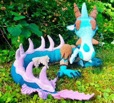 Häkelanleitung Wasserdrache