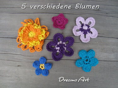 Häkelanleitung für Blumen