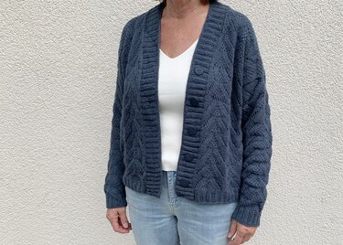 Strickanleitung Strickjacke Clara Größe 36 – 48 PDF-Datei