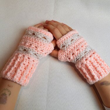 Mütze, Hand/Bein Stulpen häkeln - Winter Set "Dana" - Häkelanleitung PDF - Bild 3