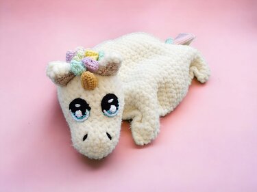 EINHORN Schnuffeltuch - Häkeln