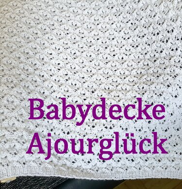 Babydecke Ajourglück - Bild 3