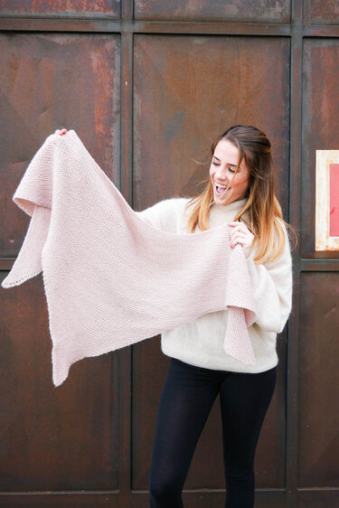 Einfaches Dreieckstuch f&uuml;r Anf&auml;nger mit Videoanleitung - Stricken