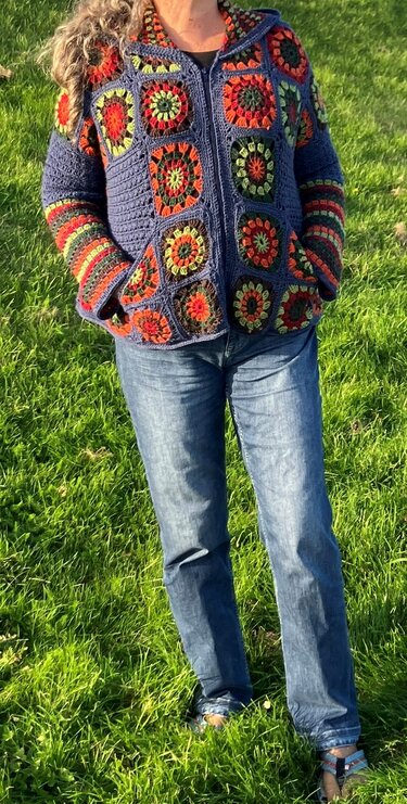 Hoodie im Hippiestyle - Häkelanleitung - Bild 9