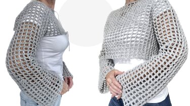 Fishnet jumper Rixt - Crochet