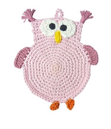 Eule häkeln Glasuntersetzter oder Topflappen