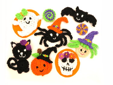 Halloween Set crochet Applique