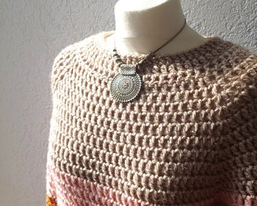 Pullover "Biggy" häkeln, ohne Nähte, RVO, super für Anfänger, alle Größen