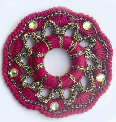 Runde Christbaumanhänger - 4 Variationen - Häkeln