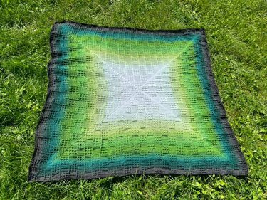 Häkelanleitung Decke Firkant