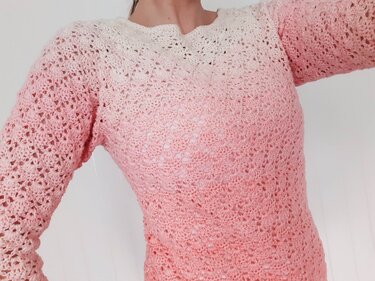 crochet pattern sweater "Diana", raglan style, all sizes