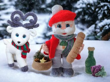 Santa in Paris - Crochet