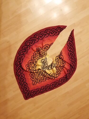 Tuch Coeurs entrelaces als PDF Datei - Stricken