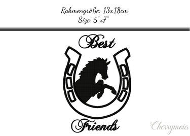Best Friends 13x18 - Sticken