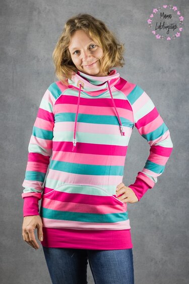 Hoodie Damen – Schnittmuster Gr. 32-58 – Vanja - Nähen