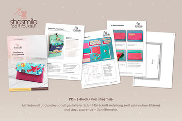 Geldbeutel Frauenkram (Nähanleitung und Schnittmuster) - Nähen