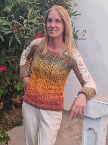 Häkelanleitung PicSar`s Sundowner - 1 Bobbel Pullover