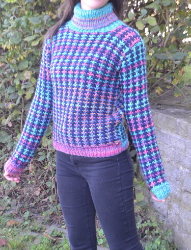 Strickanleitung * Damen Pullover * Rollkragen * Größe S-XL - Bild 3
