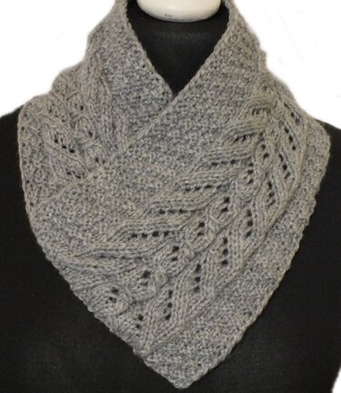 2 Strickanleitungen Set Schalkragen und Mütze