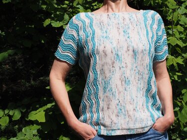 Anleitung Beach - ein quergestrickter Pulli mit kurzem Arm - Stricken