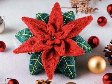 Dekorativer Weihnachtsstern - Häkelanleitung