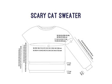 Knitting Pattern for a Scary Cat Sweater - Image 12