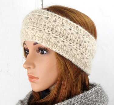 Häkelanleitung Stirnband "Sternenmeer"