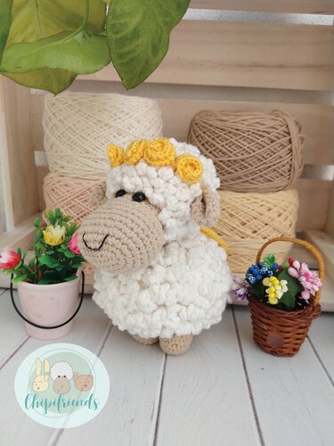 Crochet Pattern, Amigurumi Oli the Sheep