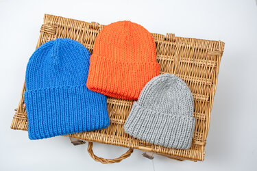 Strickanleitung Wintermütze Loki, 7 Größen von 6 Monate bis Erwachsener