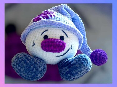 Häkelanleitung / Amigurumi / Schneeball