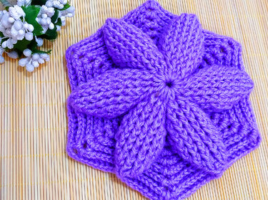 Crochet Hexagon Motif Pattern PDF + Step by Step Video Tutorial