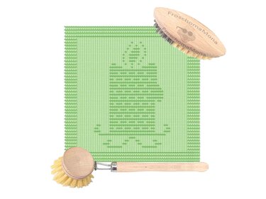 Weihnachtsdeckchen Motivtuch „ Kerzenlicht “ Friedenslicht Spüllappen Deko - Stricken