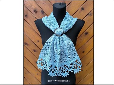 H&auml;kelanleitung Schal/ Stola "Alte Liebe rostet nicht" - Häkeln