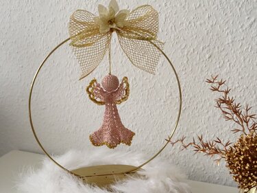 Engel "Romance" in 2 Farbvarianten - Häkeln