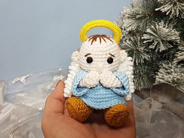 Häkelanleitung kleine Weihnachtsengelchen