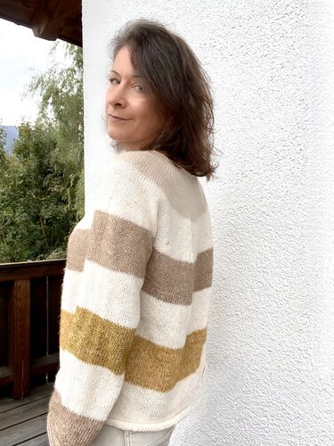 Round Yoke Sweater | VANILLA TEA Sweater | top down & seamless |  7 sizes - Knitting