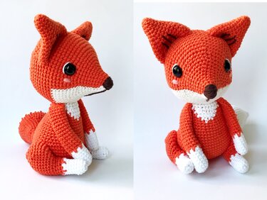 Amigurumi Fox Forest Animals Crochet Pattern