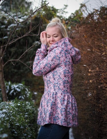 Flouncy Hoodie Damen Beamer Version Gr. 32 - 54 - Nähen